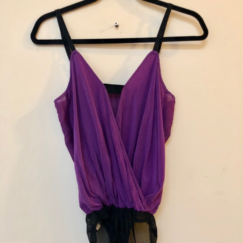 True & Co Purple Bodysuit